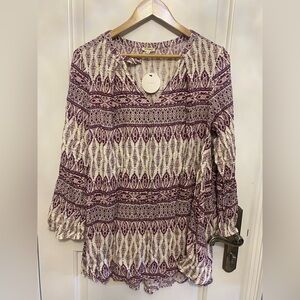 NEW! Beautiful Blouse/Mini Dress NWT